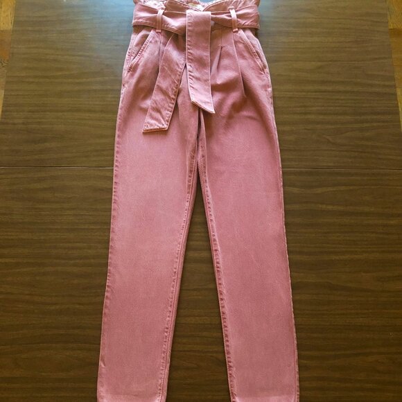 Sezane Austin Trouser Jeans Pink Rosewood FR32 US0 - Picture 2 of 6